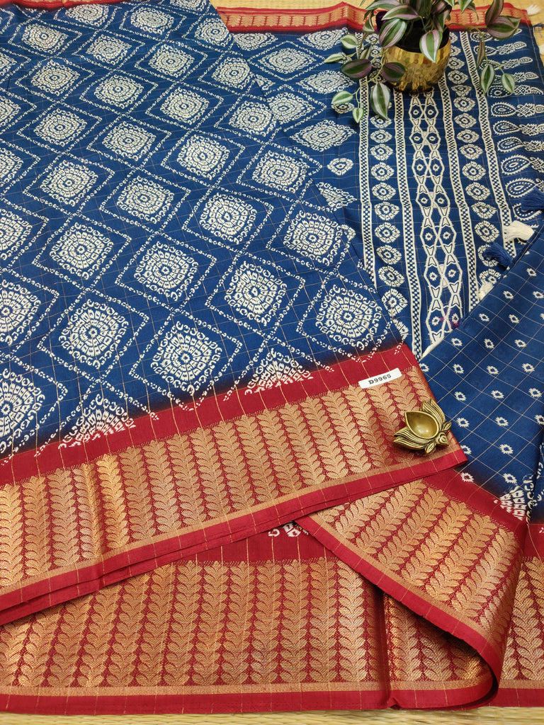 Dola Checks Printed Silk #D9965