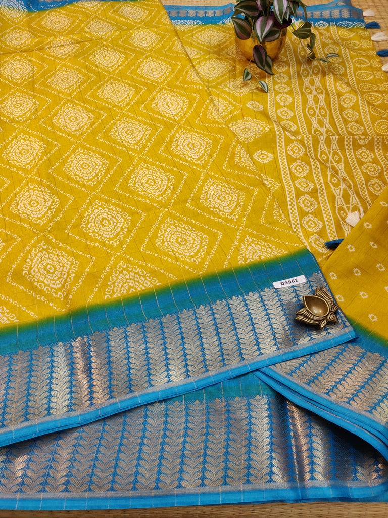 Dola Checks Printed Silk #D9967