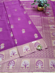 Semi Banarasi Satin Crepe #E0216