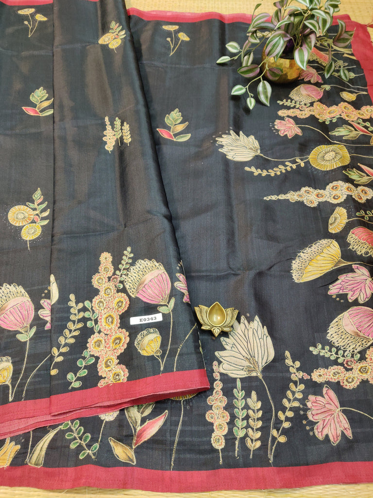Butter crepe sarees#E0343