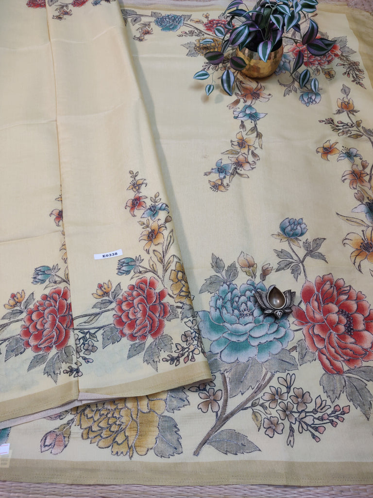 Butter crepe sarees#E0338