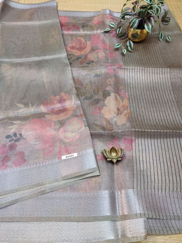 Tissue Zari Kota Saree #E0362