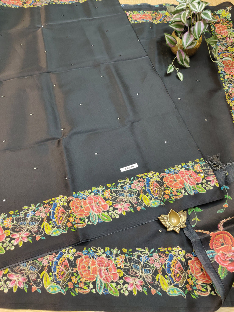 Butter crepe sarees#E0540