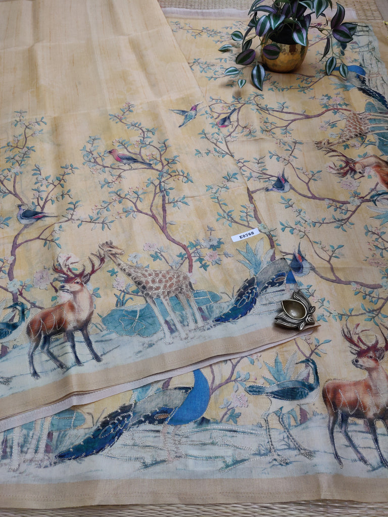 Butter crepe sarees#E0768