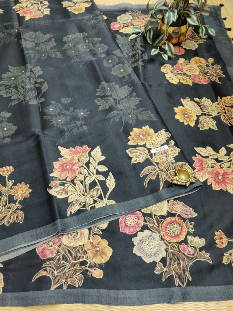 Butter crepe sarees#E0771