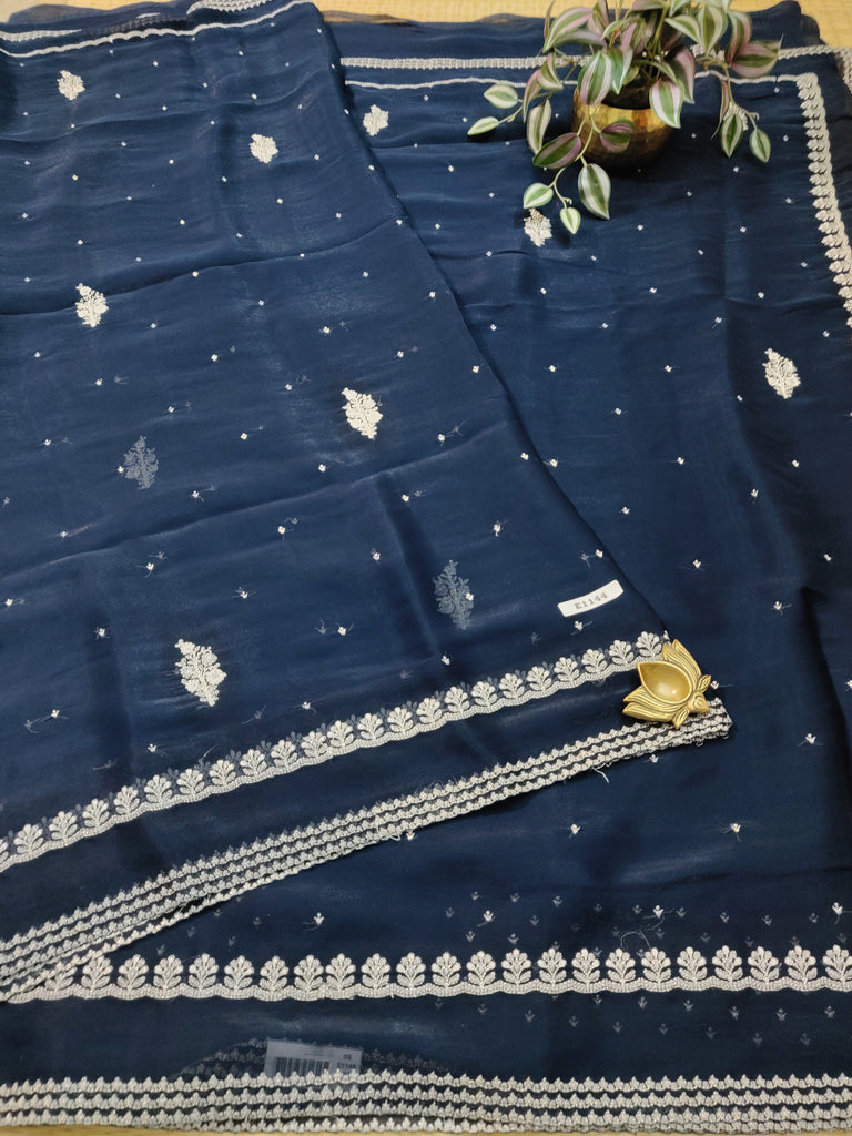 Satin Shimmer Saree #E1144