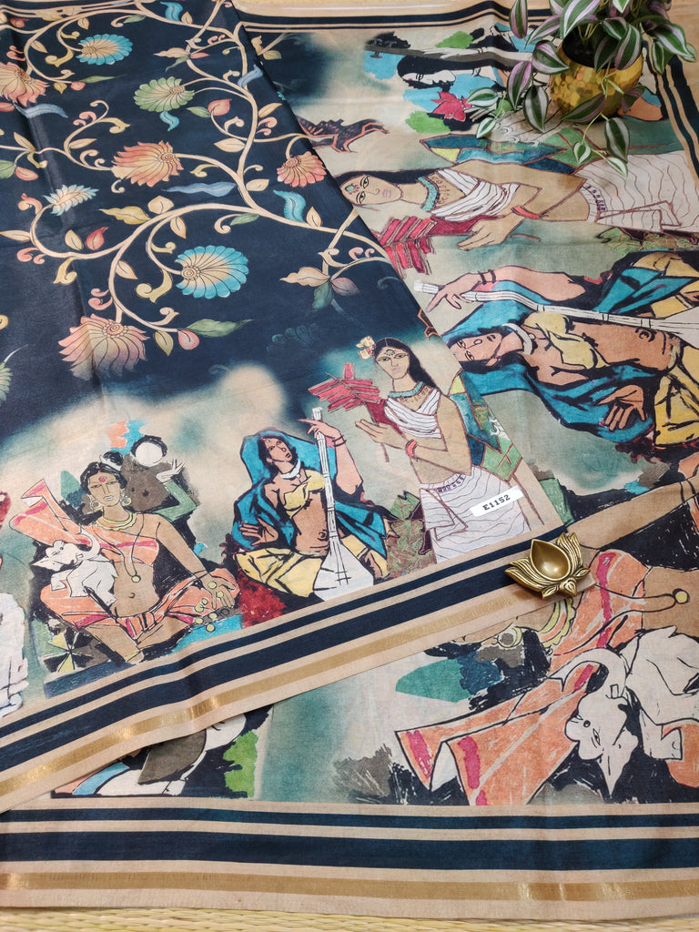 Printed Tussar #E1152
