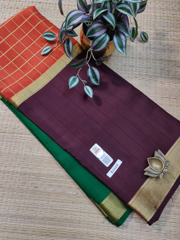 Pure Crepe Silk Saree #E1315