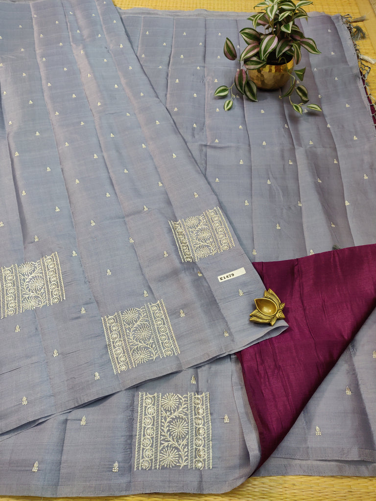 Butter crepe sarees #E1479