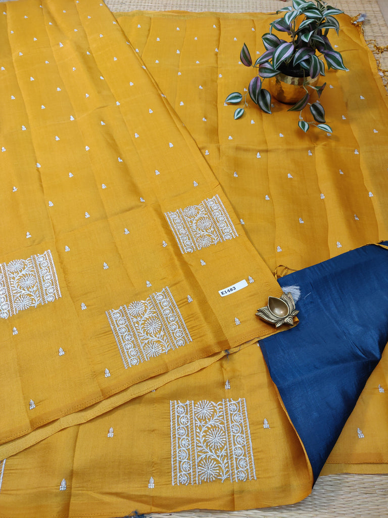 Butter crepe sarees #E1483