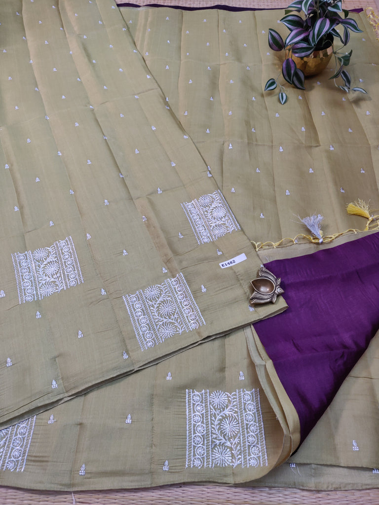 Butter crepe sarees #E1482