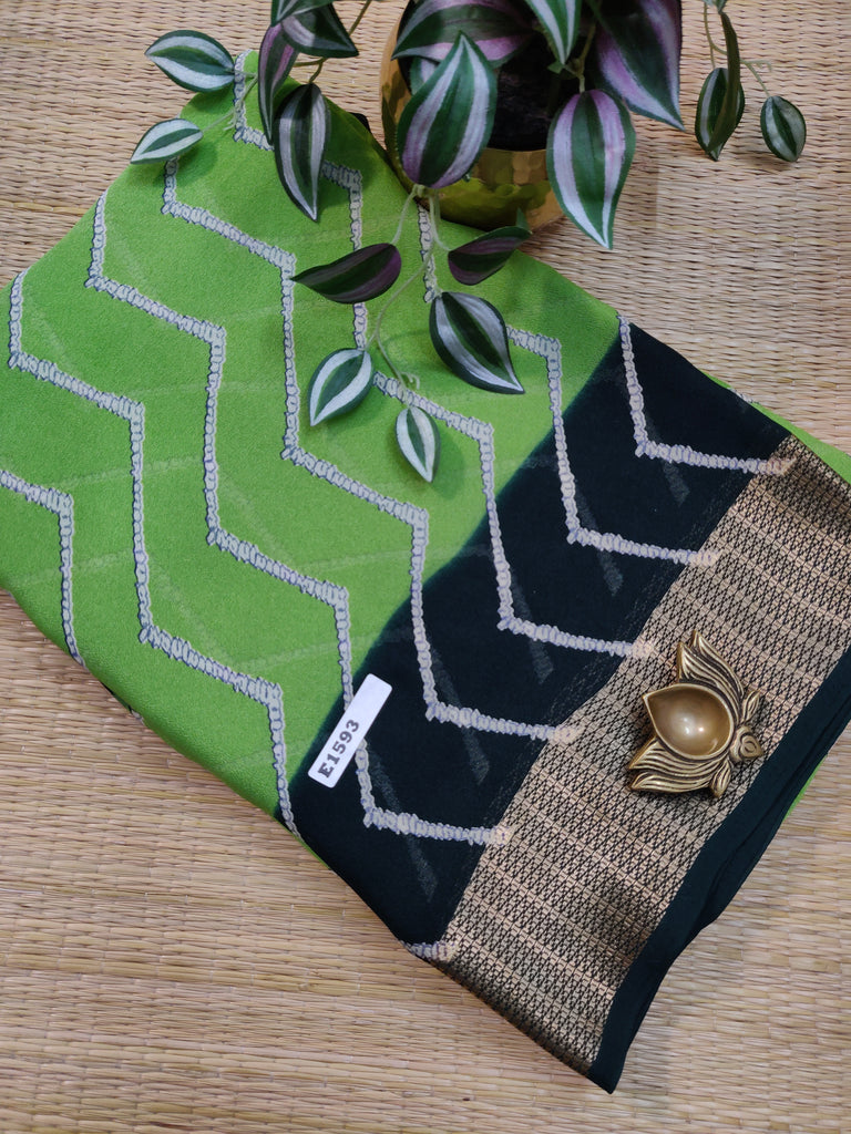 Mass Crepe Sarees #E1593