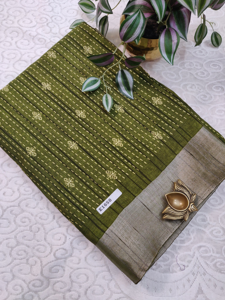 Printed Rawsilk #E1658