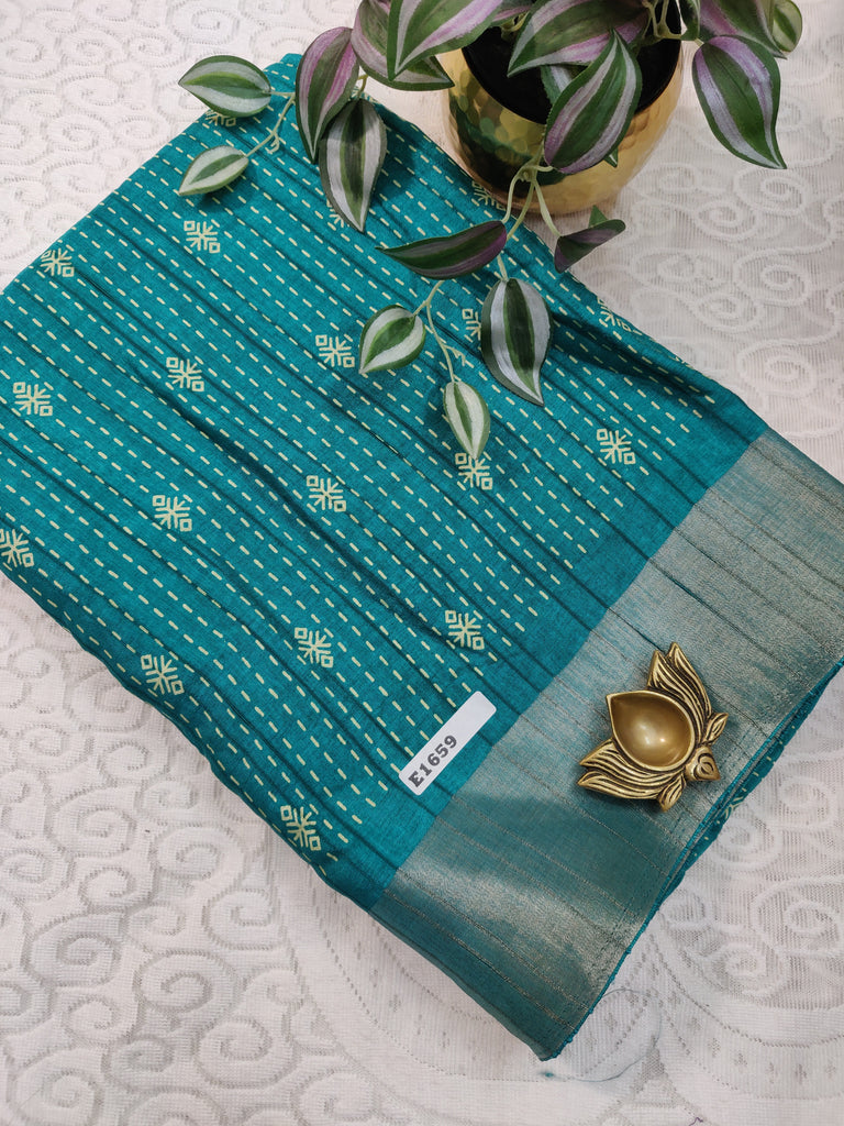 Printed Rawsilk #E1659