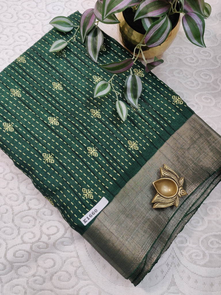 Printed Rawsilk #E1660