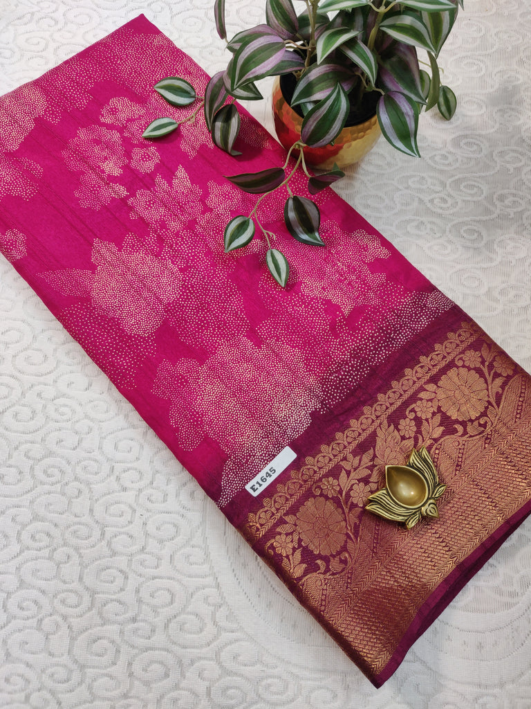 Printed Rawsilk #E1645