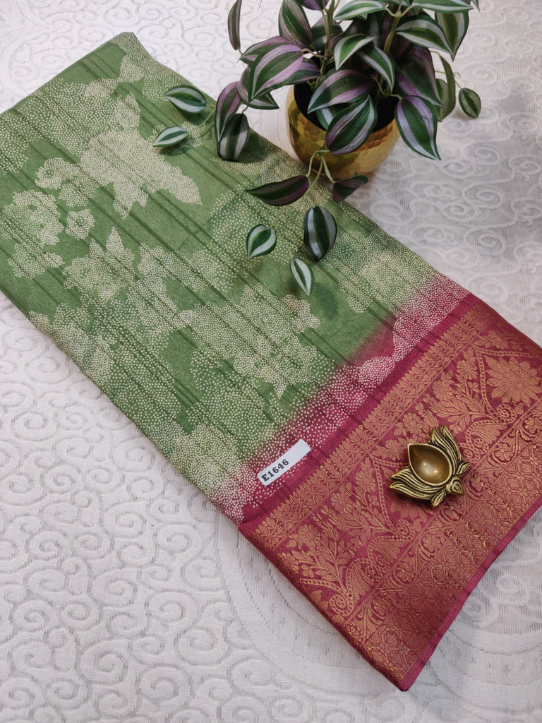 Printed Rawsilk #E1646