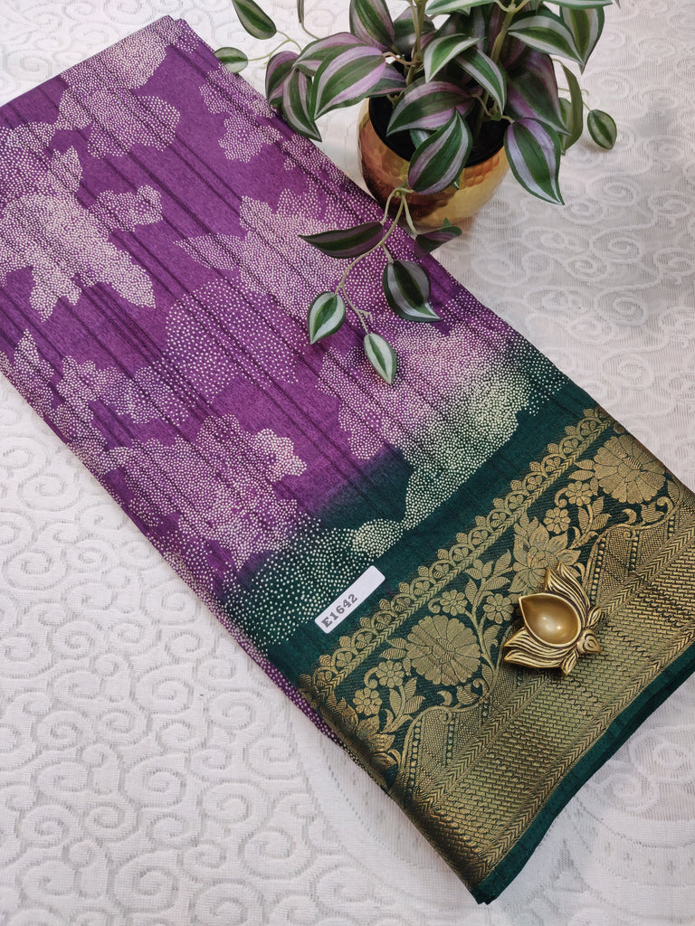 Printed Rawsilk #E1642
