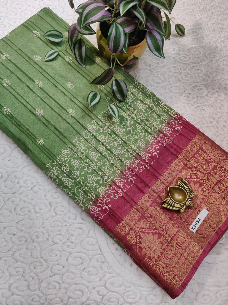 Printed Rawsilk #E1653