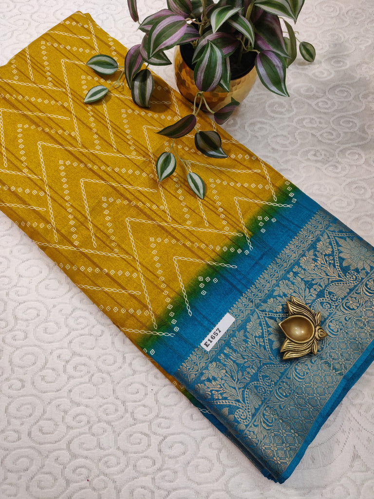 Printed Rawsilk #E1657