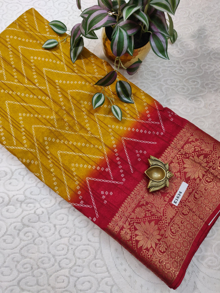 Printed Rawsilk #E1634