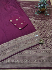 Semi Banarasi Saree #E1676