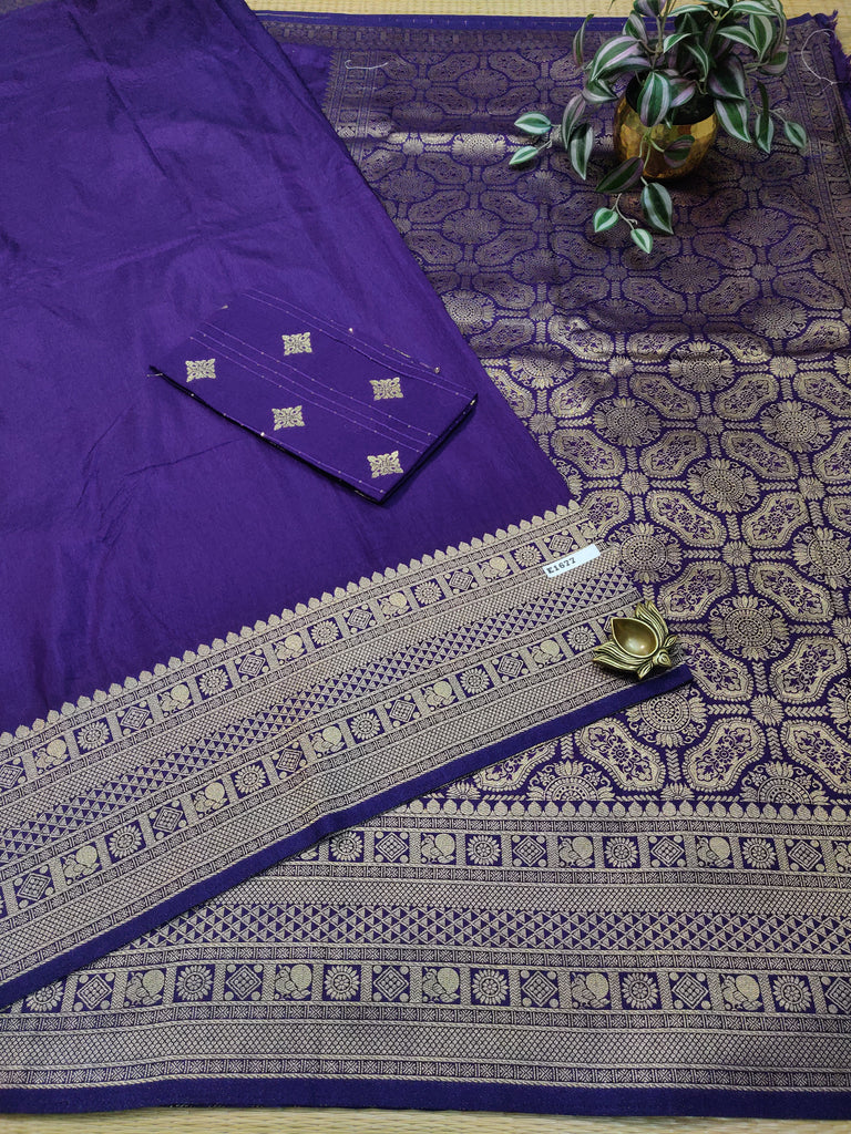 Semi Banarasi Saree #E1677