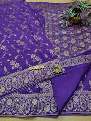 Semi Banarasi Saree #D8456