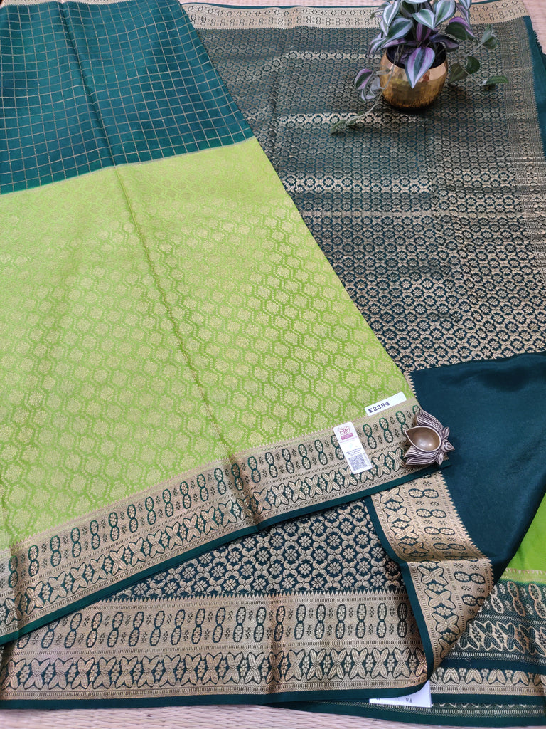 Pure Crepe Silk Saree #E2384