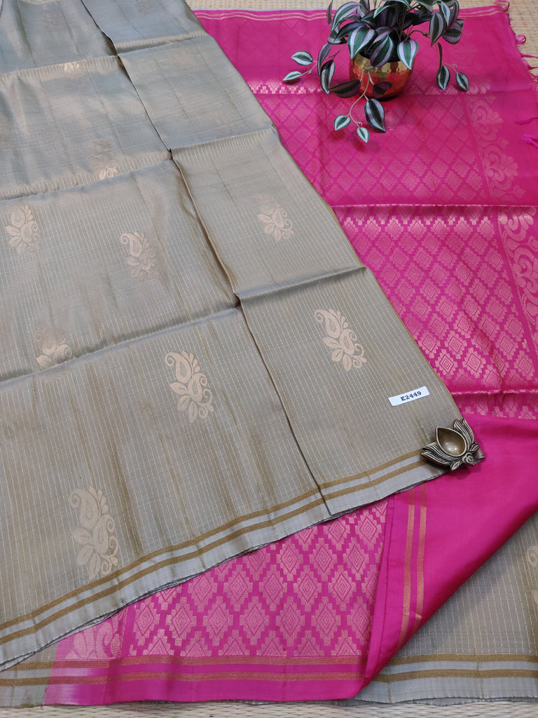Butta Silk Mix Sarees #E2449