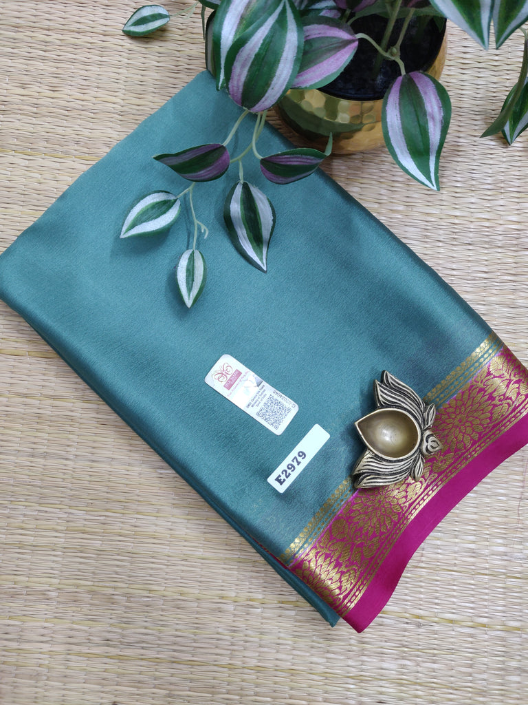 Pure  Crepe Silk Saree #E2979