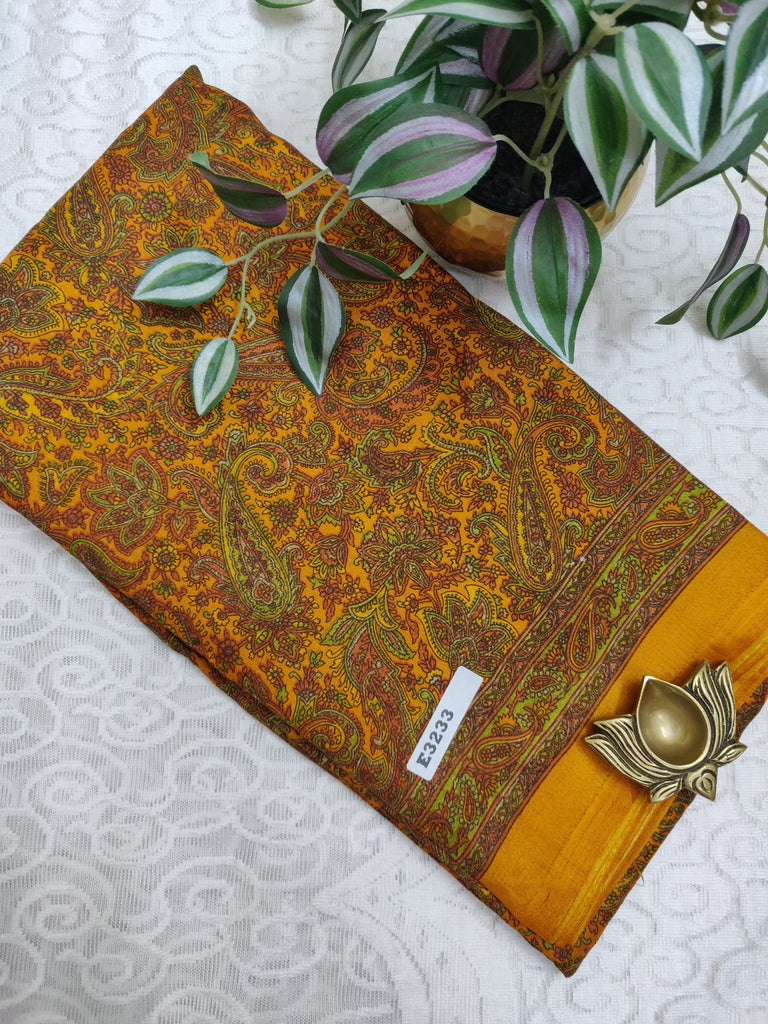 Kashmiri Printed Silk #E3233