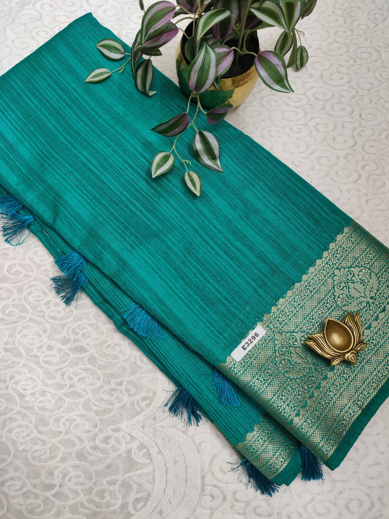Semi Jute Silk Sarees #E3296