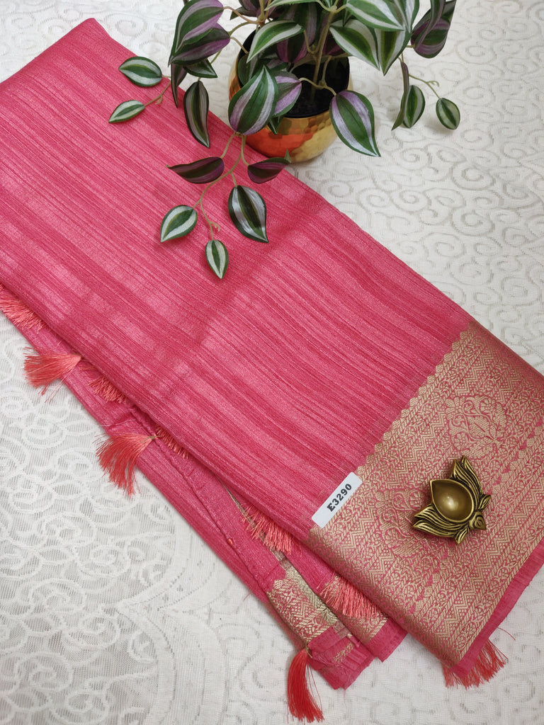 Semi Jute Silk Sarees #E3290