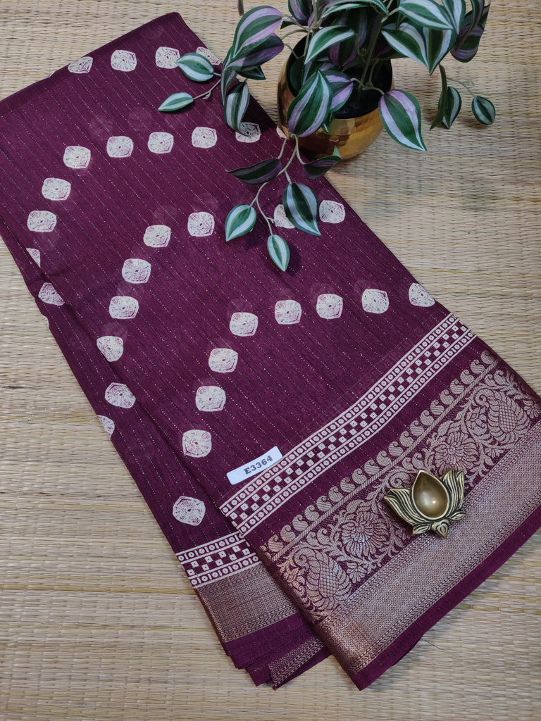 Mul Mul Silk Saree #E3364