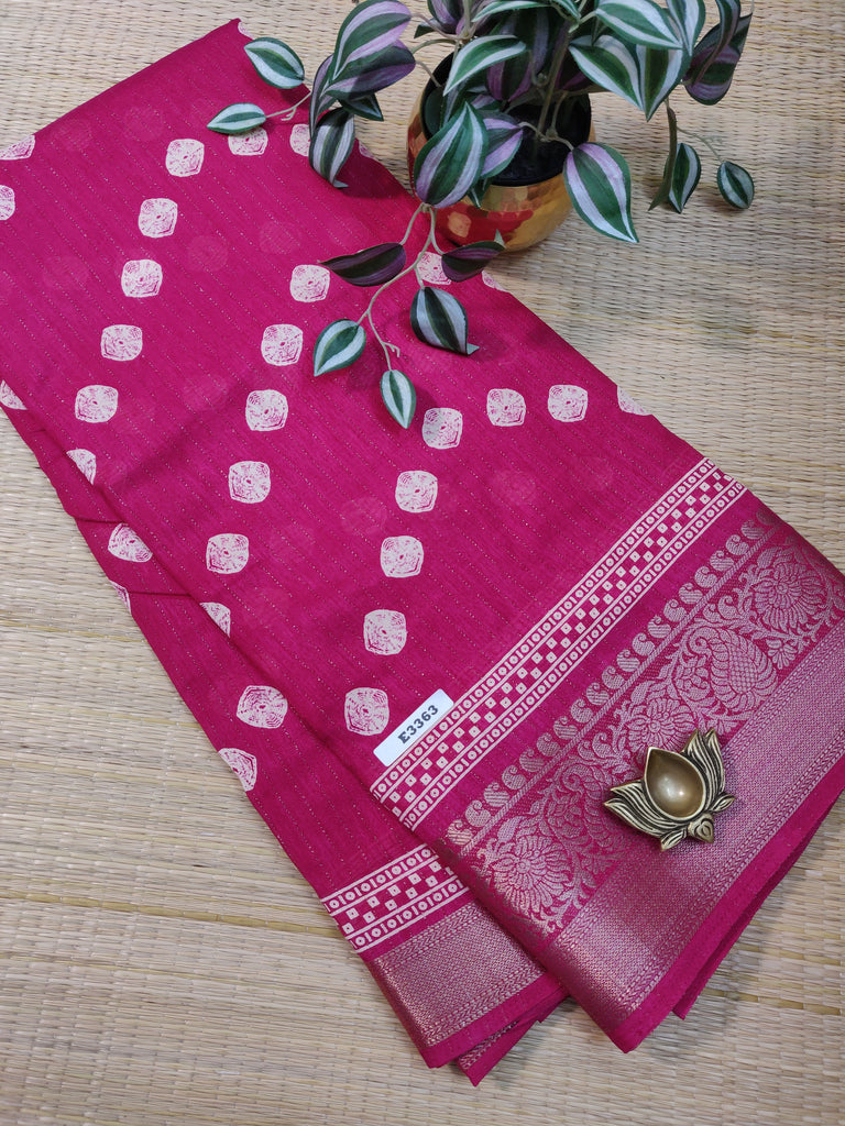 Mul Mul Silk Saree #E3363