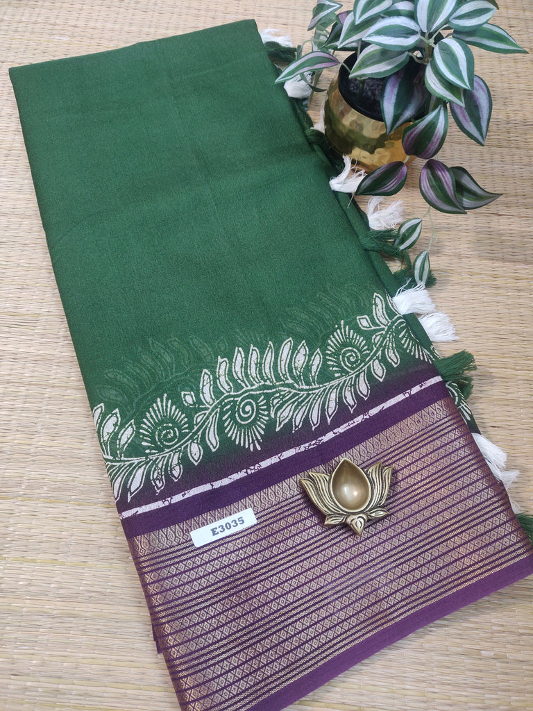 Mass Crepe Sarees #E3035