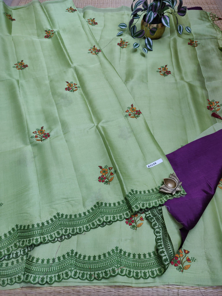 Butter crepe sarees#E3129