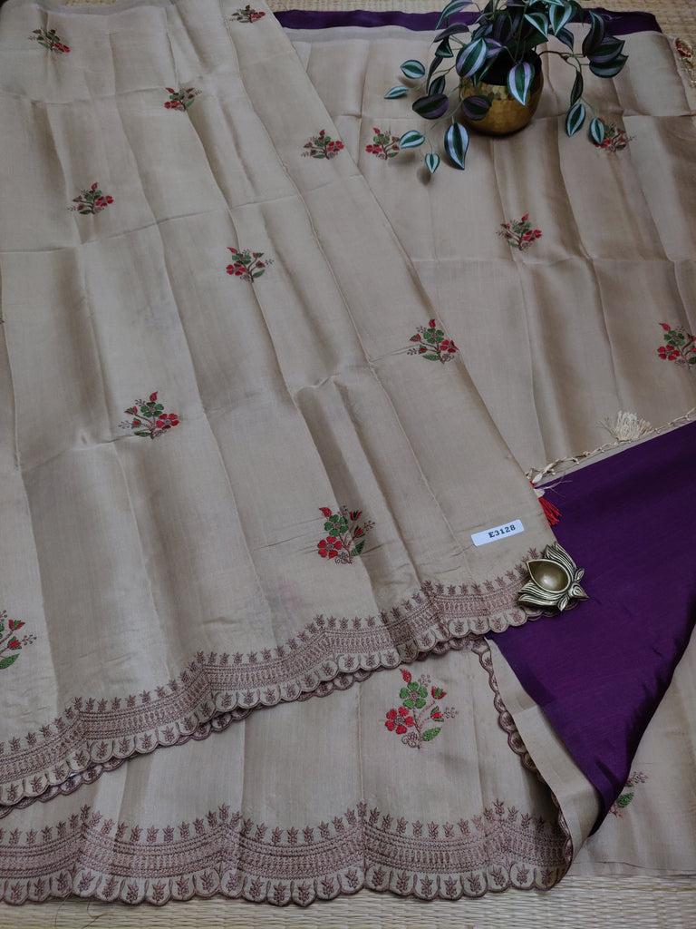 Butter crepe sarees#E3128