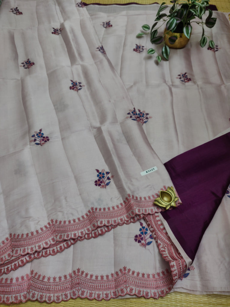 Butter crepe sarees#E3127