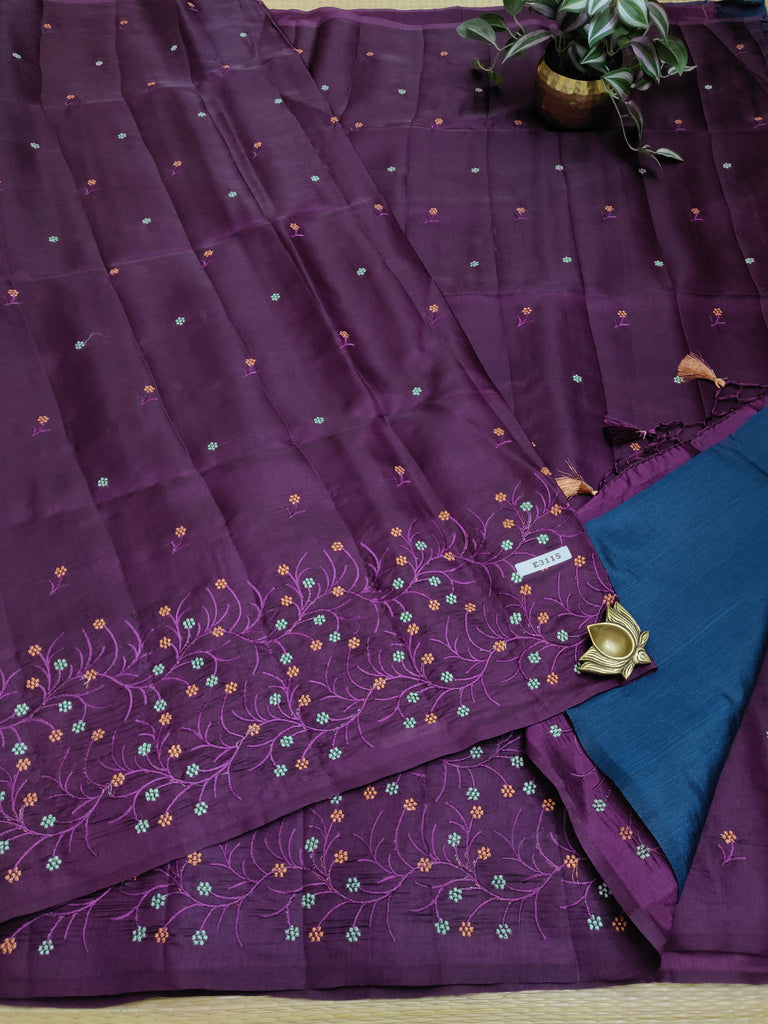 Butter crepe sarees#E3115