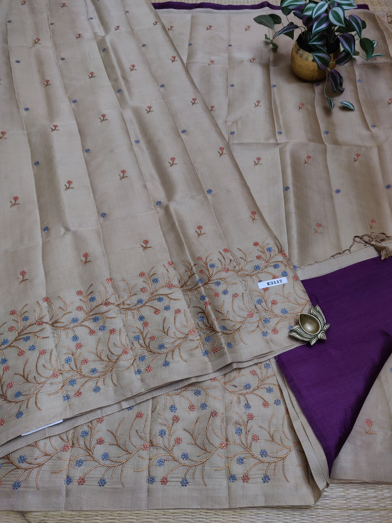Butter crepe sarees#E3117