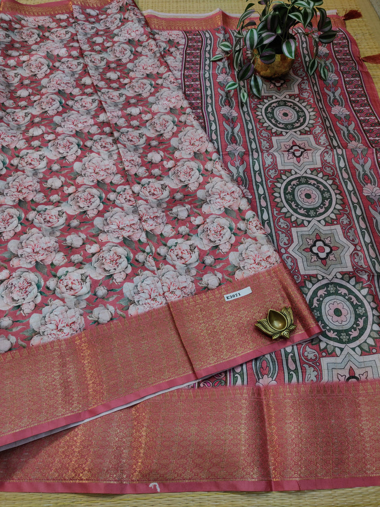 Dola Checks Printed Silk #E3071