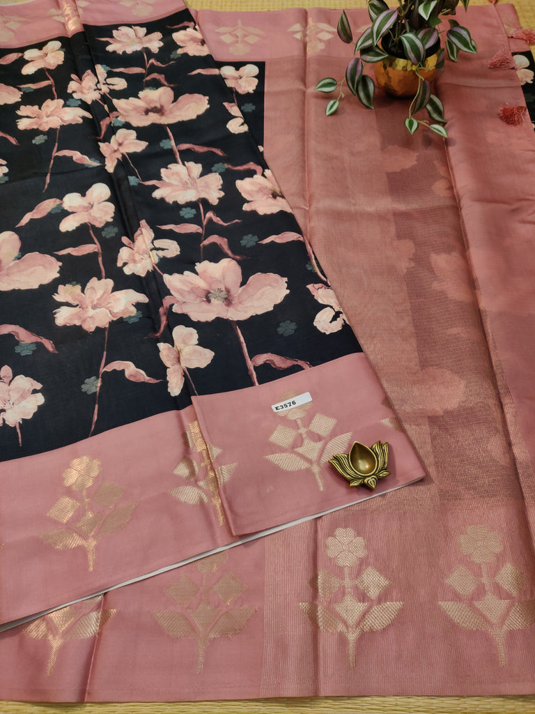 Semi Banarasi Satin Crepe #E3576