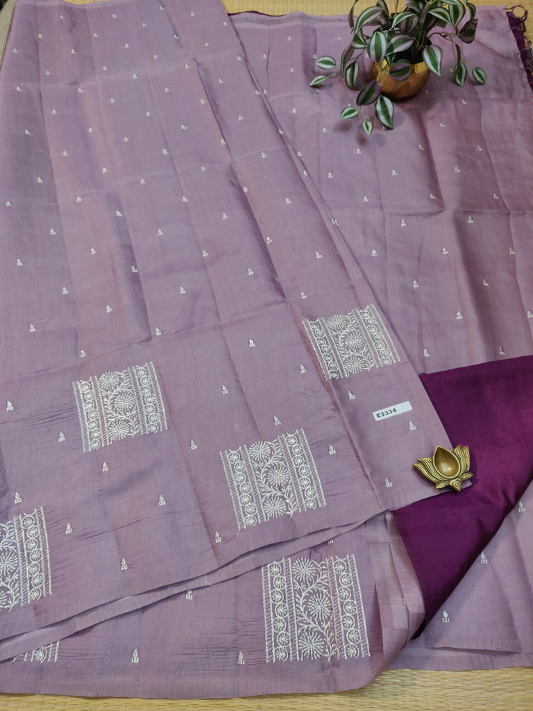 Butter crepe sarees #E3334