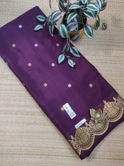 Pure  Crepe Silk Saree #E3004