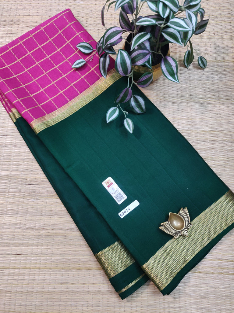 Pure  Crepe Silk Saree #E3672