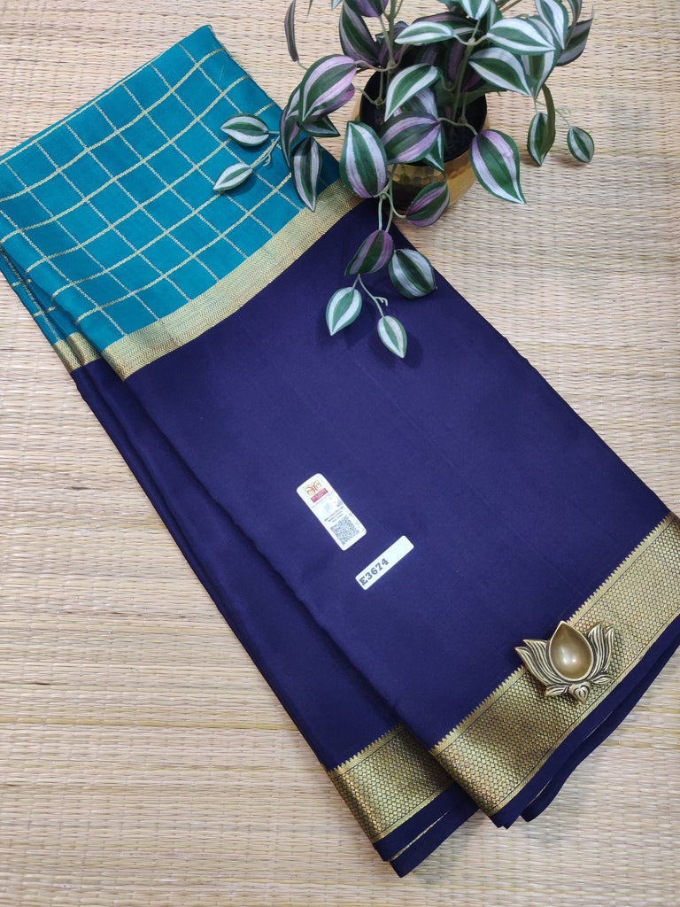 Pure  Crepe Silk Saree #E3674