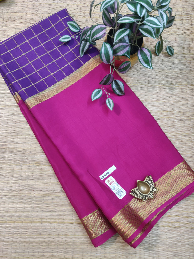 Pure  Crepe Silk Saree #E3676