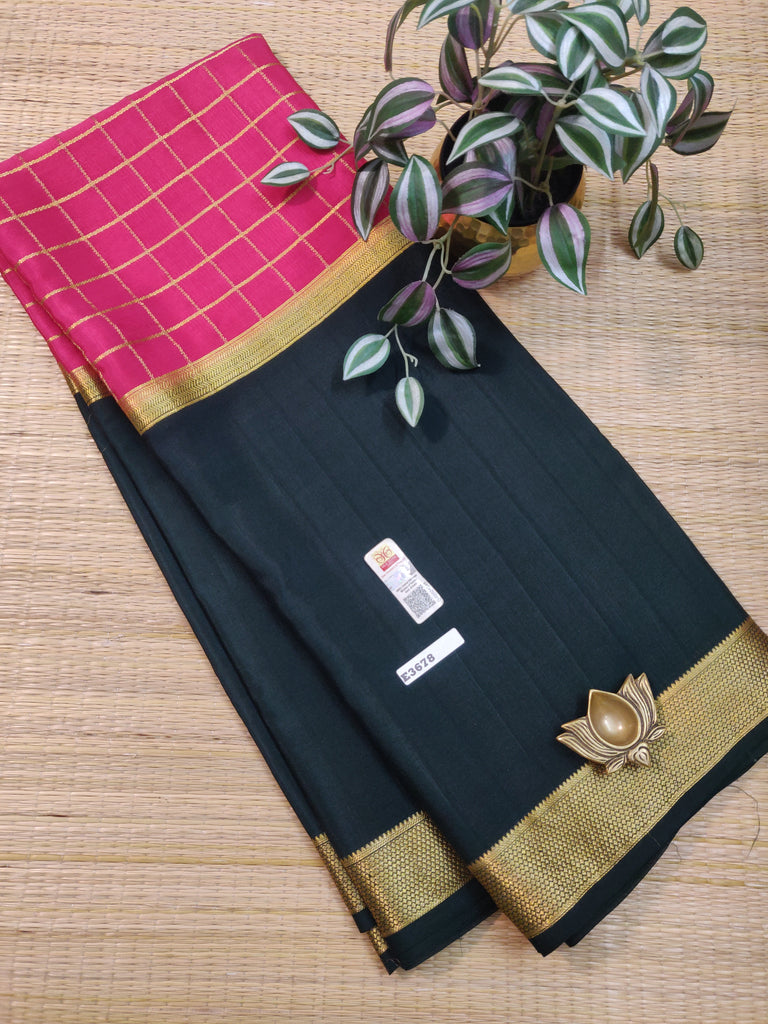 Pure  Crepe Silk Saree #E3678